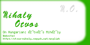 mihaly otvos business card